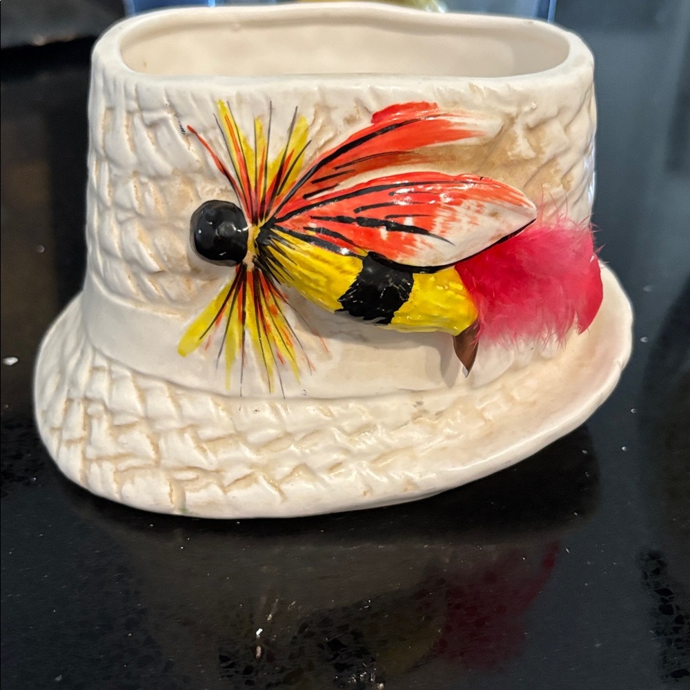 Colorful Insect Decorated Ceramic Hat